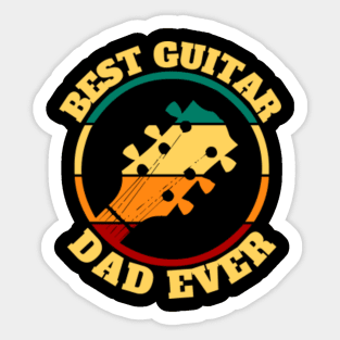 Best Guitar Dad Sticker